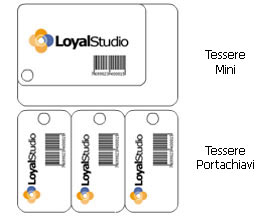 Tessere speciali in PVC, portachiavi, minicard, su misura